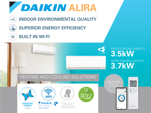 Daikin Alira Heat Pump System 3.5/3.7 kW (Brand New)