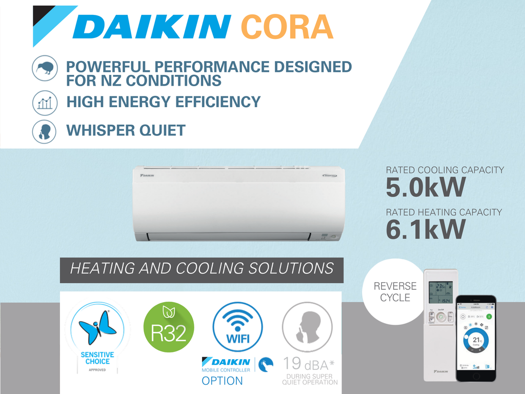 Daikin Cora Heat Pump System 5.0/6.1 kW (Brand New)