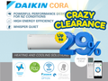 Daikin Cora Series Heat Pump – Clearance Sale (Brand New, Indoor or Outdoor Options)